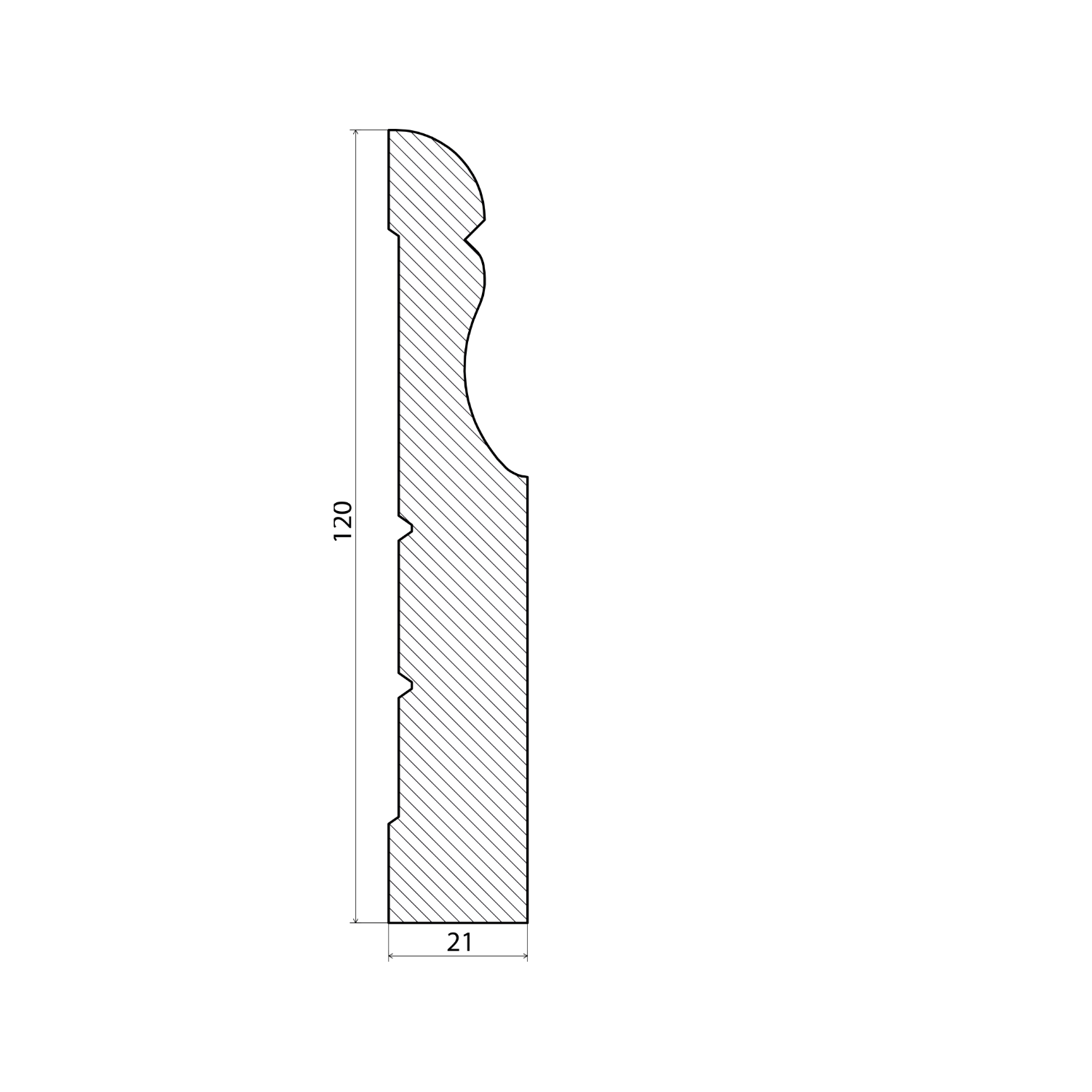 Skirting 21x120 - Image 2