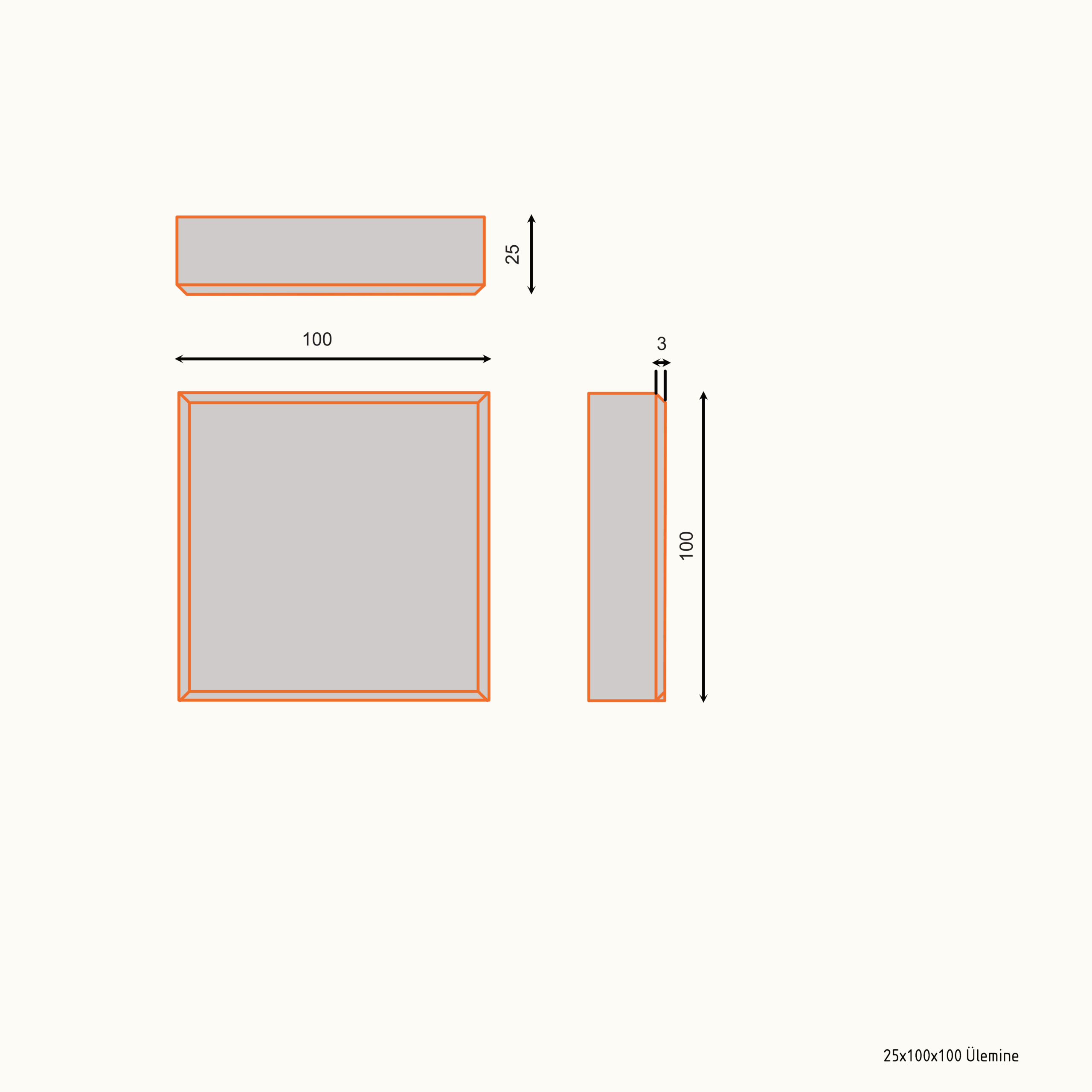 Decorative block 25x100x100 - Image 2