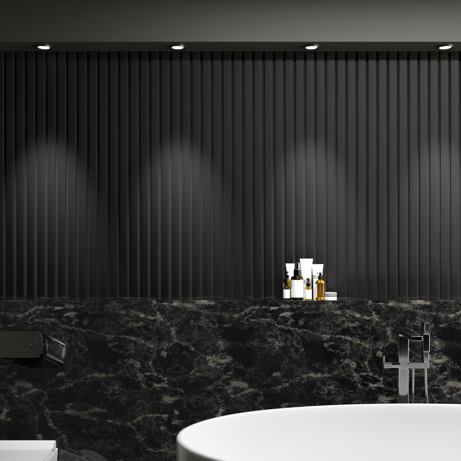 Whisper Czarny filc/ Dąb brunatny (conjo) 19x250x2650 - Image 3